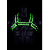 Ouch! Glow Harnais phosphorescent Glow Buckle Noir